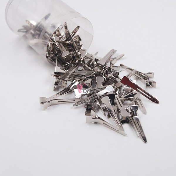 Clipsuri metalice pentru coafor CLP00EE de 4.5 cm, set 68 buc